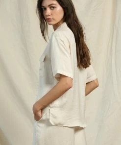 BT Blue Moon Utility Satin Blouse