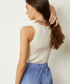 BT BEST SELLERS Piper Ribbed Cropped Tank Top - White 16 BT BEST SELLERS Piper Ribbed Cropped Tank Top - White