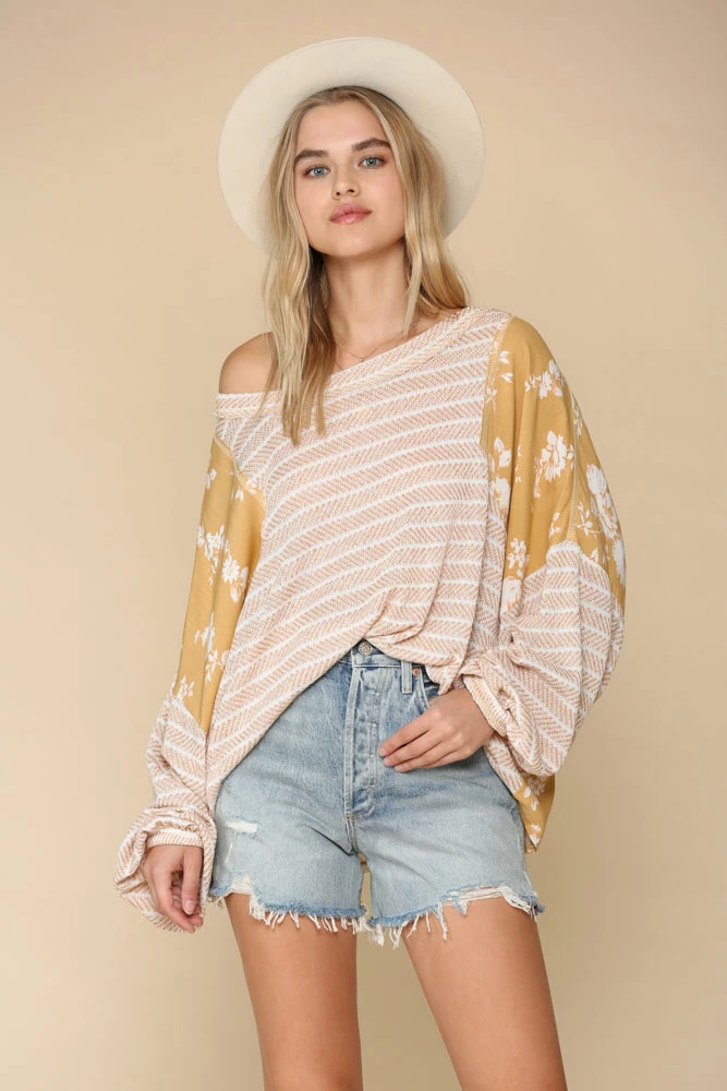 BT MADE IN THE USA Alexa Contrast Thermal Knit Top 3 BT MADE IN THE USA Alexa Contrast Thermal Knit Top