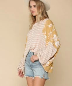 BT MADE IN THE USA Alexa Contrast Thermal Knit Top 9 BT MADE IN THE USA Alexa Contrast Thermal Knit Top