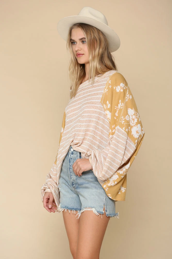 BT MADE IN THE USA Alexa Contrast Thermal Knit Top 5 BT MADE IN THE USA Alexa Contrast Thermal Knit Top