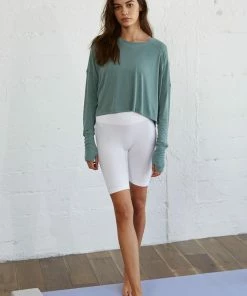 BT Ellie Relaxed Ribbed Top - Sage 12 BT Ellie Relaxed Ribbed Top - Sage