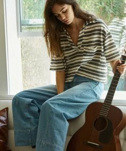 BT BEST SELLERS Aston Striped Collared Knit Top 24 BT BEST SELLERS Aston Striped Collared Knit Top