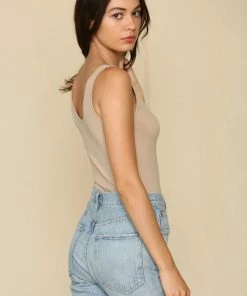 BT Seamless Reversible Tank - Lt. Taupe BUMP FRIENDLY