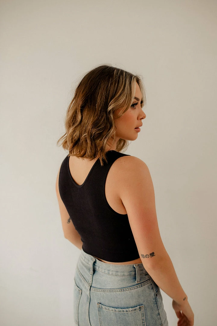 BT Jolie Ribbed Seamless Crop Top - Black 13 BT Jolie Ribbed Seamless Crop Top - Black