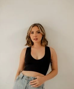 BT Jolie Ribbed Seamless Crop Top - Black 21 BT Jolie Ribbed Seamless Crop Top - Black