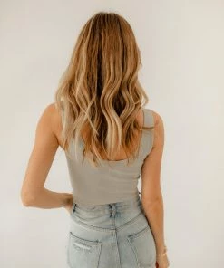 BT Weekender Seamless Crop Tank - Pewter TOPS