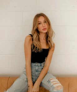 BT Bri Square Neck Ribbed Brami - Black 19 BT Bri Square Neck Ribbed Brami - Black