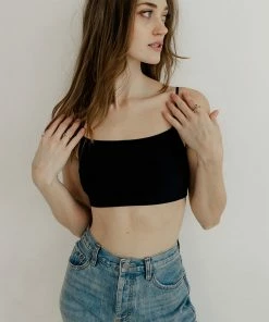 BT Halo Ribbed Seamless Bralette - Black SEAMLESS BASICS