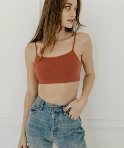 BT Halo Ribbed Seamless Bralette - Chestnut Rose SEAMLESS BASICS