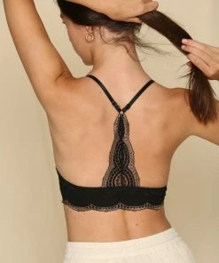 BT Jacky Y Back Lace Bralette - Black ACCESSORIES