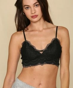 BT ACCESSORIES Jacky Lace Bralette - Black
