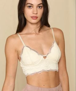 BT ACCESSORIES Jacky Lace Bralette - Ivory