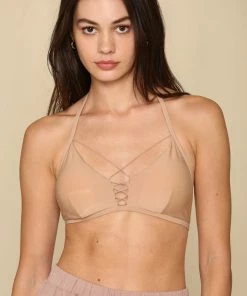 BT Miley Lace Up Padded Bra - Khaki ACCESSORIES