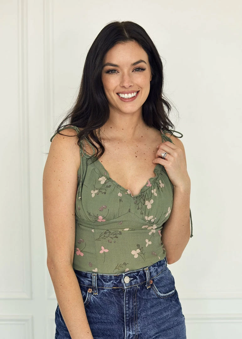 BT Kierra Floral Ruffle Tie Top BEST SELLERS 5 BT Kierra Floral Ruffle Tie Top BEST SELLERS