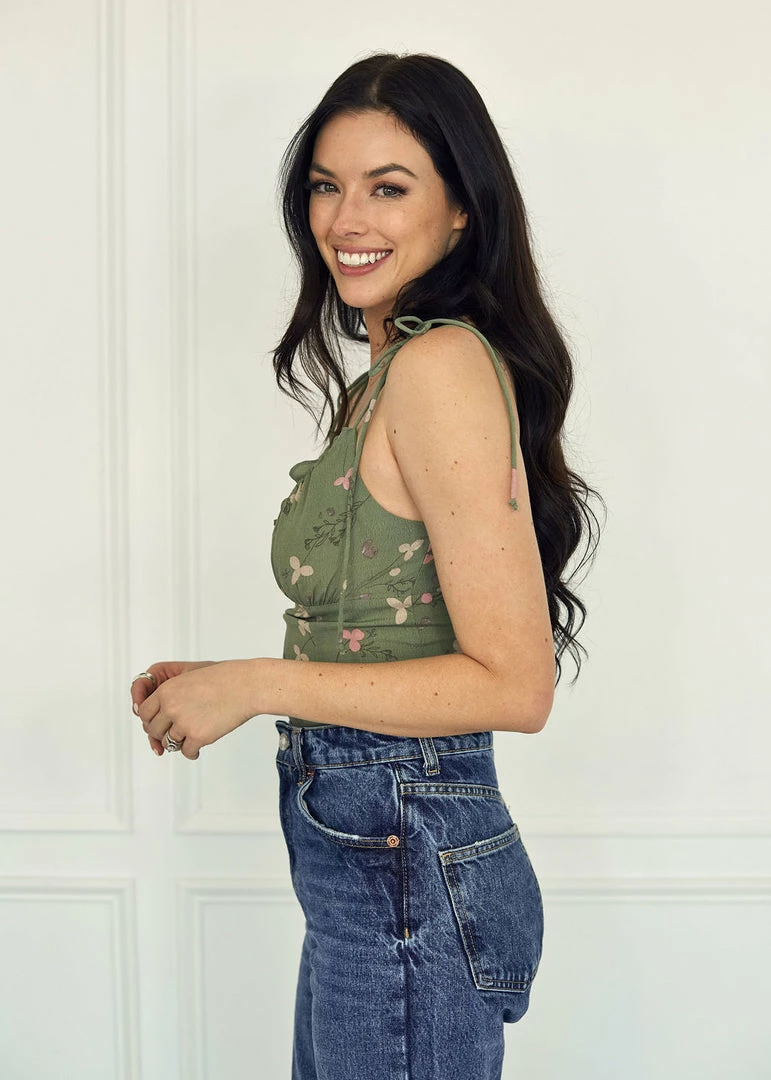 BT Kierra Floral Ruffle Tie Top BEST SELLERS 4 BT Kierra Floral Ruffle Tie Top BEST SELLERS