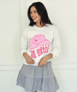 WKNDER In Dolly We Trust Sweatshirt - White