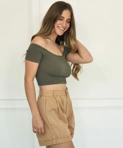 BT Barnett Cotton Pocketed High Rise Shorts