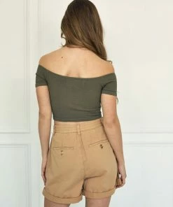 BT Barnett Cotton Pocketed High Rise Shorts