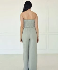 BT MATCHING SETS Teri Cotton Wide Leg Pocketed Pants