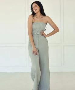 BT MATCHING SETS Teri Cotton Wide Leg Pocketed Pants