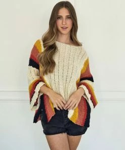 BT Audrey Cotton Striped Knit Top TOPS