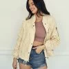 BT Phoebe Eyelet Pocketed Bomber Jacket 2 BT Phoebe Eyelet Pocketed Bomber Jacket
