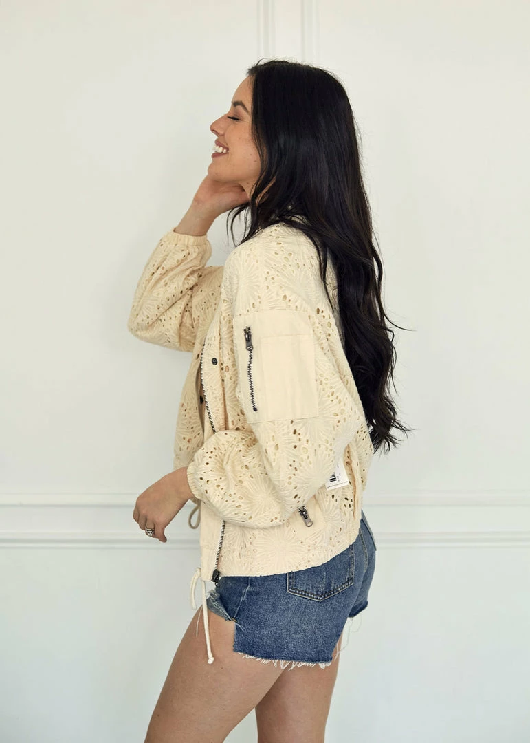 BT Phoebe Eyelet Pocketed Bomber Jacket 4 BT Phoebe Eyelet Pocketed Bomber Jacket
