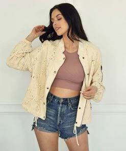 BT Phoebe Eyelet Pocketed Bomber Jacket 9 BT Phoebe Eyelet Pocketed Bomber Jacket