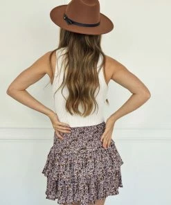 BT River Floral Smocked Ruffle Skirt Or Tube Top RESTOCKED