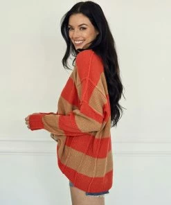 BT Nonny Striped Knit Sweater TOPS