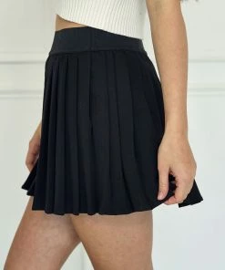 BT Gigi Pleated Tennis Skirt - Black BOTTOMS