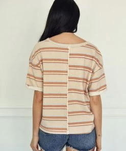 BT MADE IN THE USA Synder Striped Hacci Tee