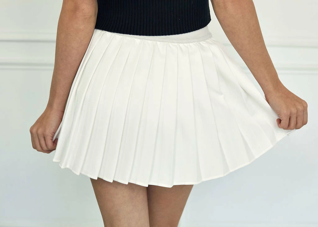 BT Gigi Pleated Tennis Skirt - White 7 BT Gigi Pleated Tennis Skirt - White
