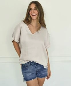 BT Haven Satin Blouse - Pearl BRIDAL