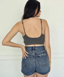 BT Keep In Control Padded Bralette - Charcoal