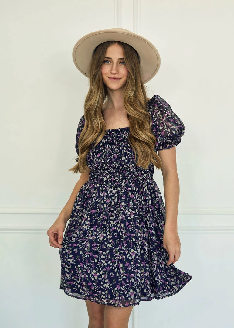 BT Salma Floral Smocked Babydoll Dress 4 BT Salma Floral Smocked Babydoll Dress