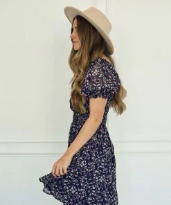 BT Salma Floral Smocked Babydoll Dress 8 BT Salma Floral Smocked Babydoll Dress