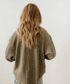 WL TOPS Ysabel Soft Ribbed Shacket Top - Olive 8 WL TOPS Ysabel Soft Ribbed Shacket Top - Olive