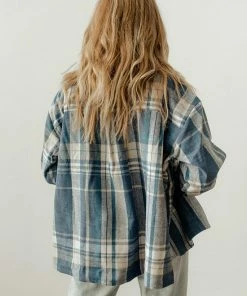 BT Nicolas Plaid Button Down Shacket