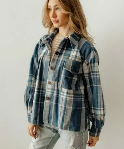 BT Nicolas Plaid Button Down Shacket