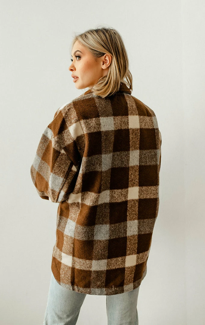 BT Give Thanks Plaid Button Down Jacket OUTERWEAR 5 BT Give Thanks Plaid Button Down Jacket OUTERWEAR