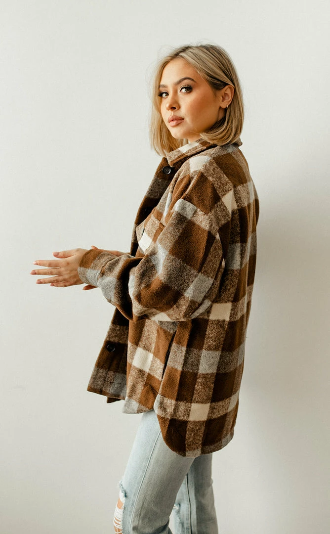 BT Give Thanks Plaid Button Down Jacket OUTERWEAR 6 BT Give Thanks Plaid Button Down Jacket OUTERWEAR