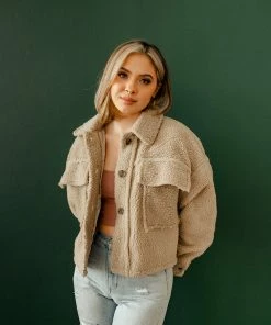 BT Rockford Pocketed Sherpa Jacket - Mocha 10 BT Rockford Pocketed Sherpa Jacket - Mocha