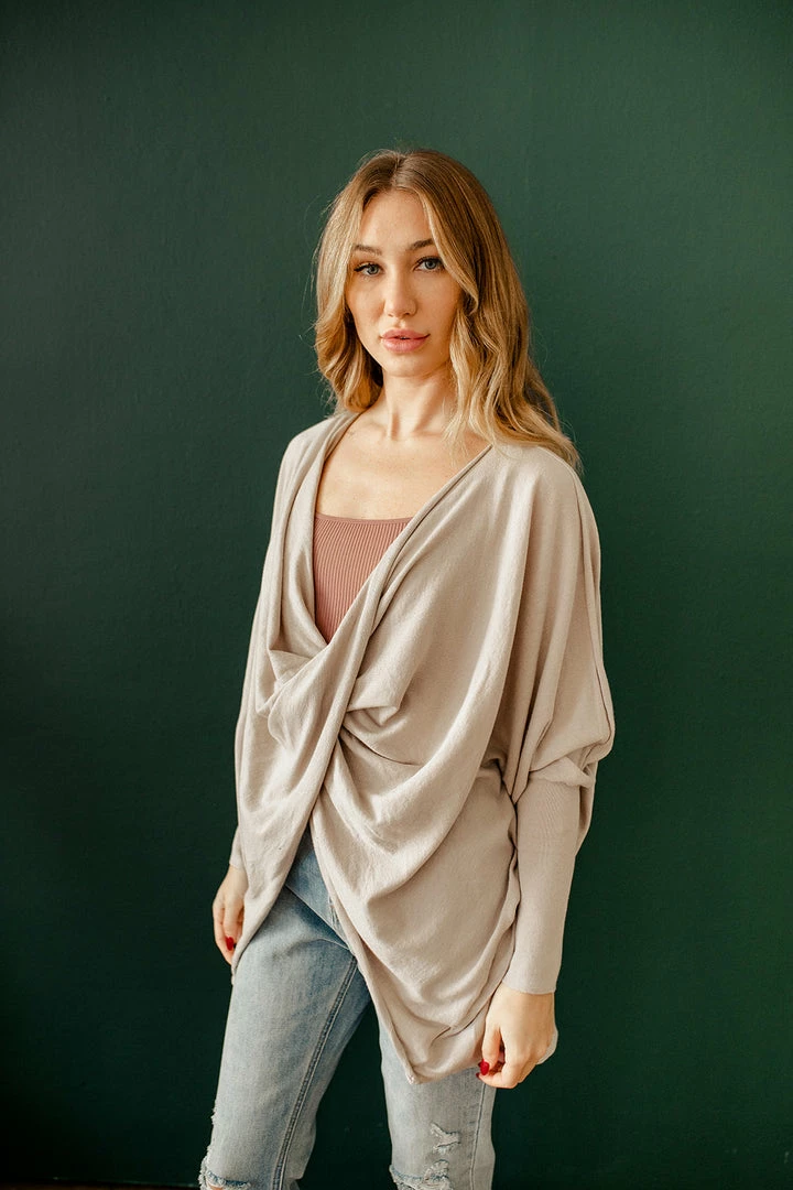 BT MADE IN THE USA Josephine Twist Front Knit Top - Shell 5 BT MADE IN THE USA Josephine Twist Front Knit Top - Shell