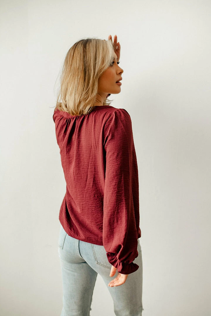 WL Lex Button Down Square Neck Blouse 6 WL Lex Button Down Square Neck Blouse