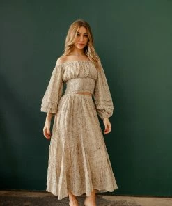 BT Queensland Smocked Ruffle Crop Top BEST SELLERS