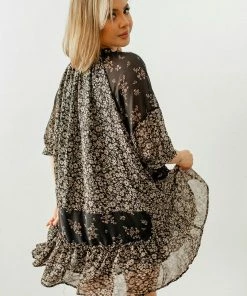 BT Frolic Floral Contrast Dress BUMP FRIENDLY