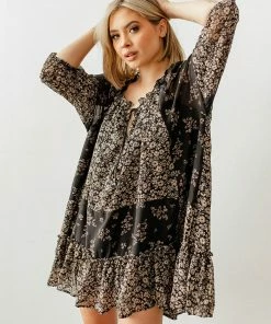 BT Frolic Floral Contrast Dress BUMP FRIENDLY