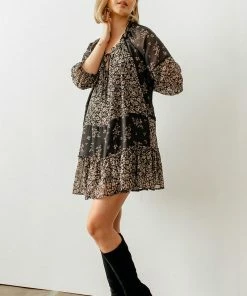 BT Frolic Floral Contrast Dress BUMP FRIENDLY 12 BT Frolic Floral Contrast Dress BUMP FRIENDLY